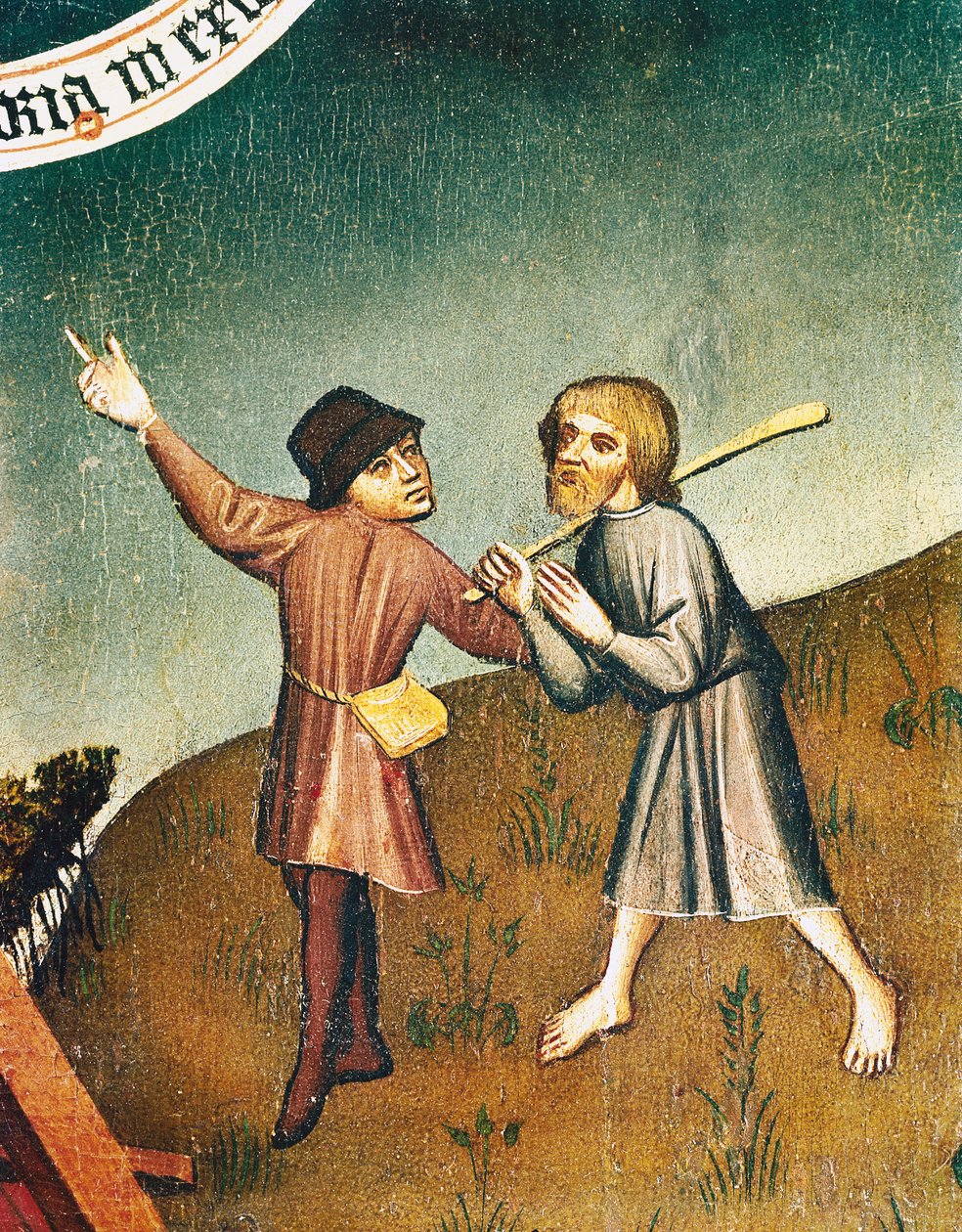 Aanbidding der Wijzen, detail (detail) door Master of Zlate Moravce