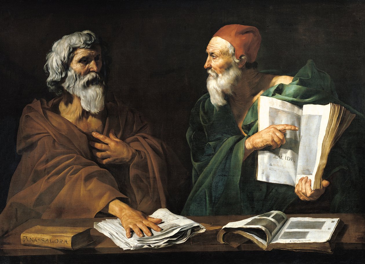De Filosofen door Master of the Judgment of Solomon