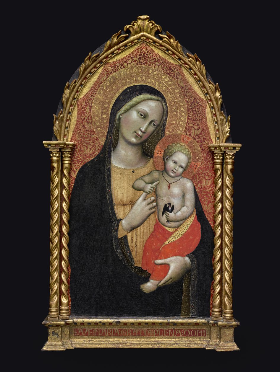 Maagd en Kind, c.1395-1400 door Master of the Straus Madonna