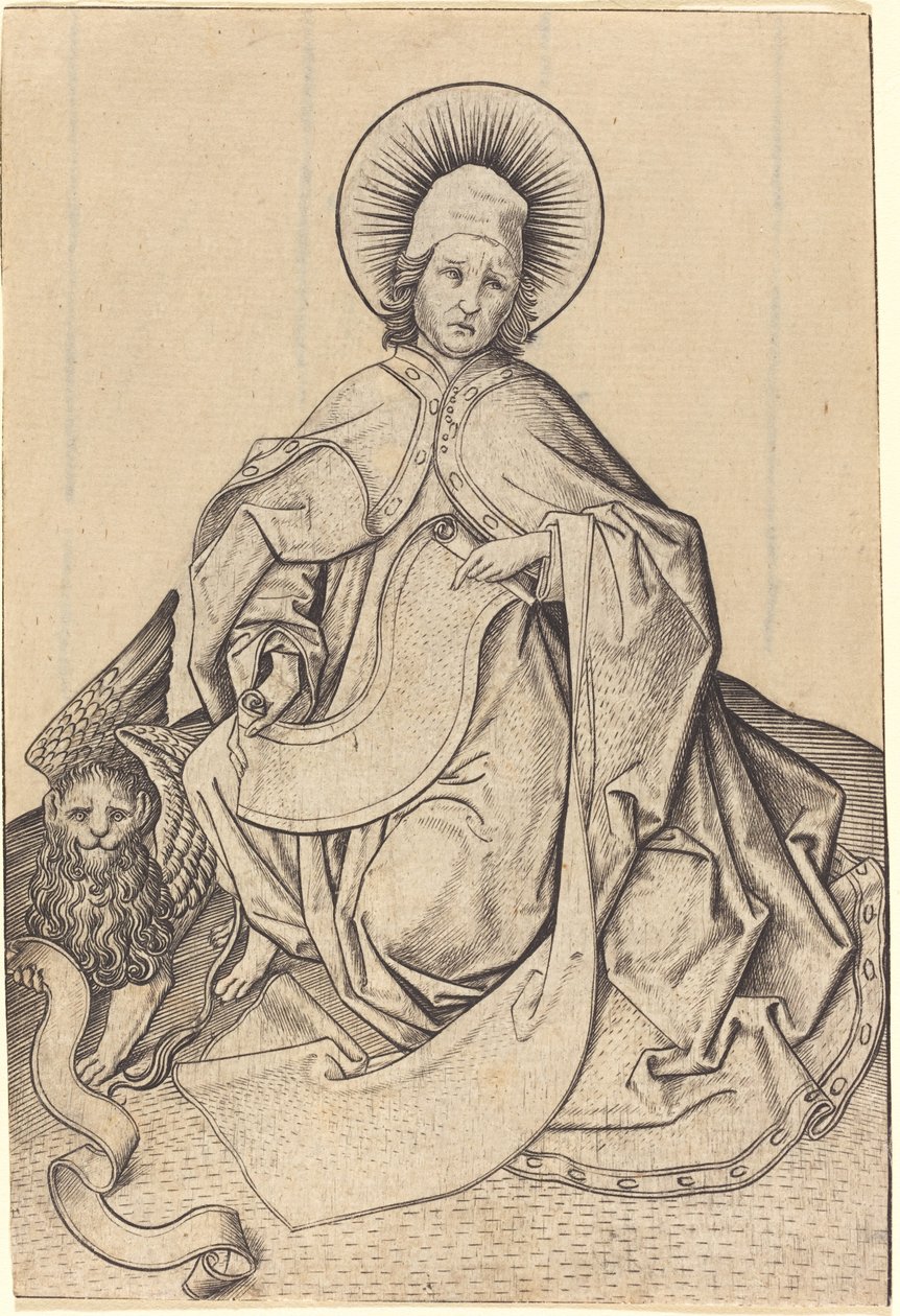 Sint Marcus door Master E.S.