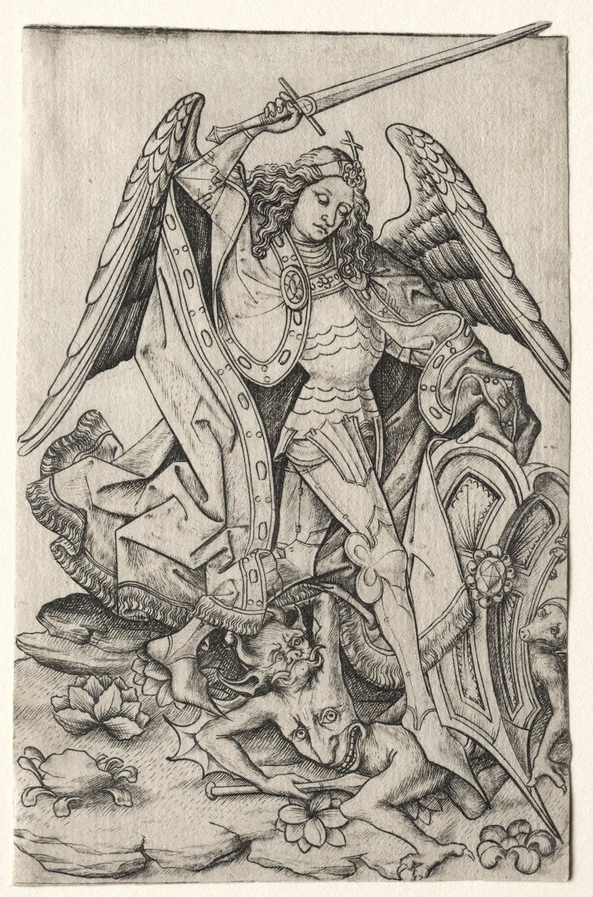 Sint Michael, derde kwart 15e eeuw door Master E. S.