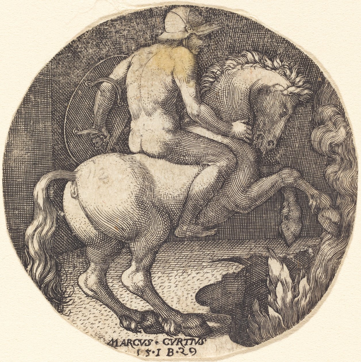 Marcus Curtius door Master IB