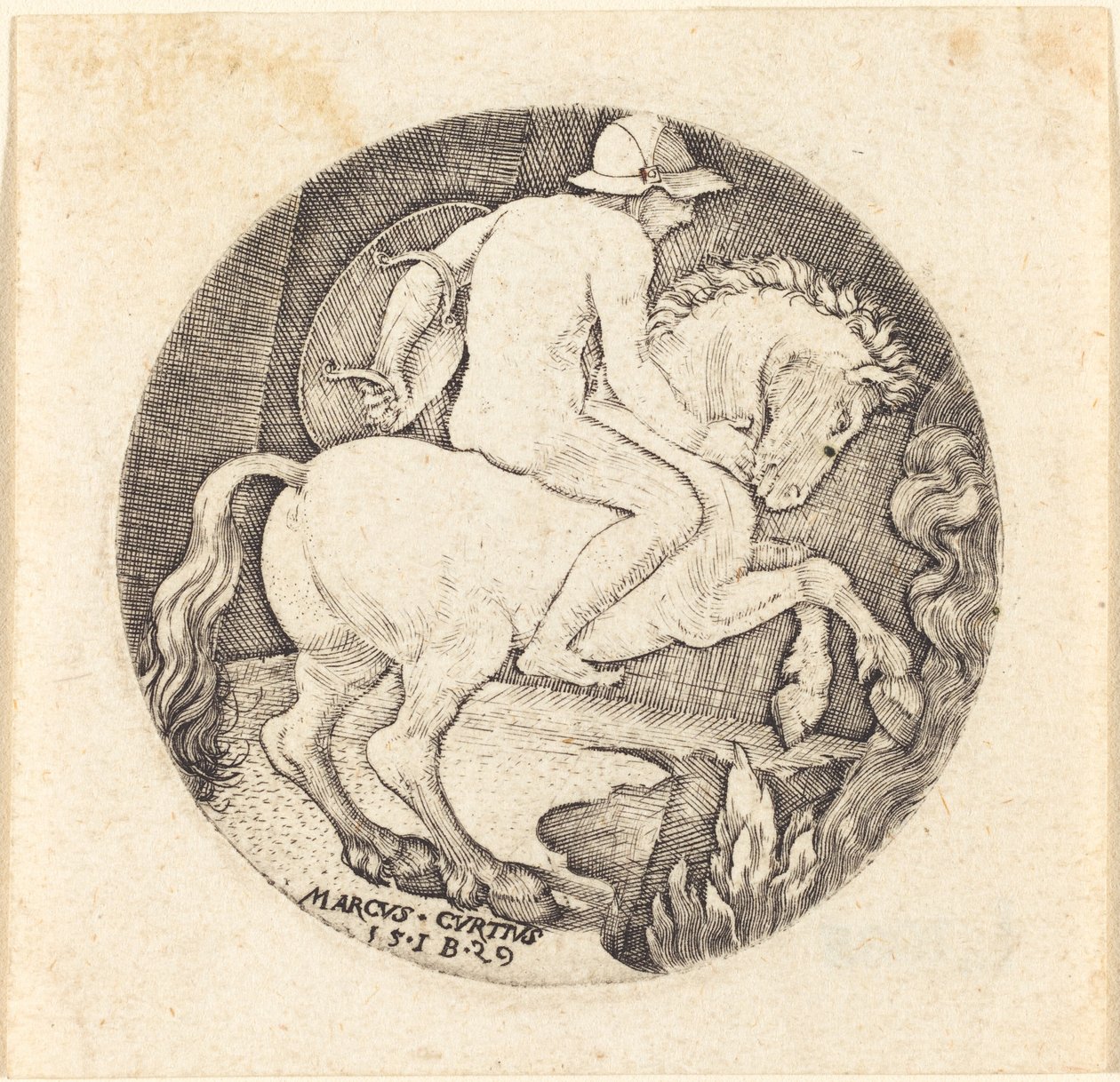 Marcus Curtius door Master IB