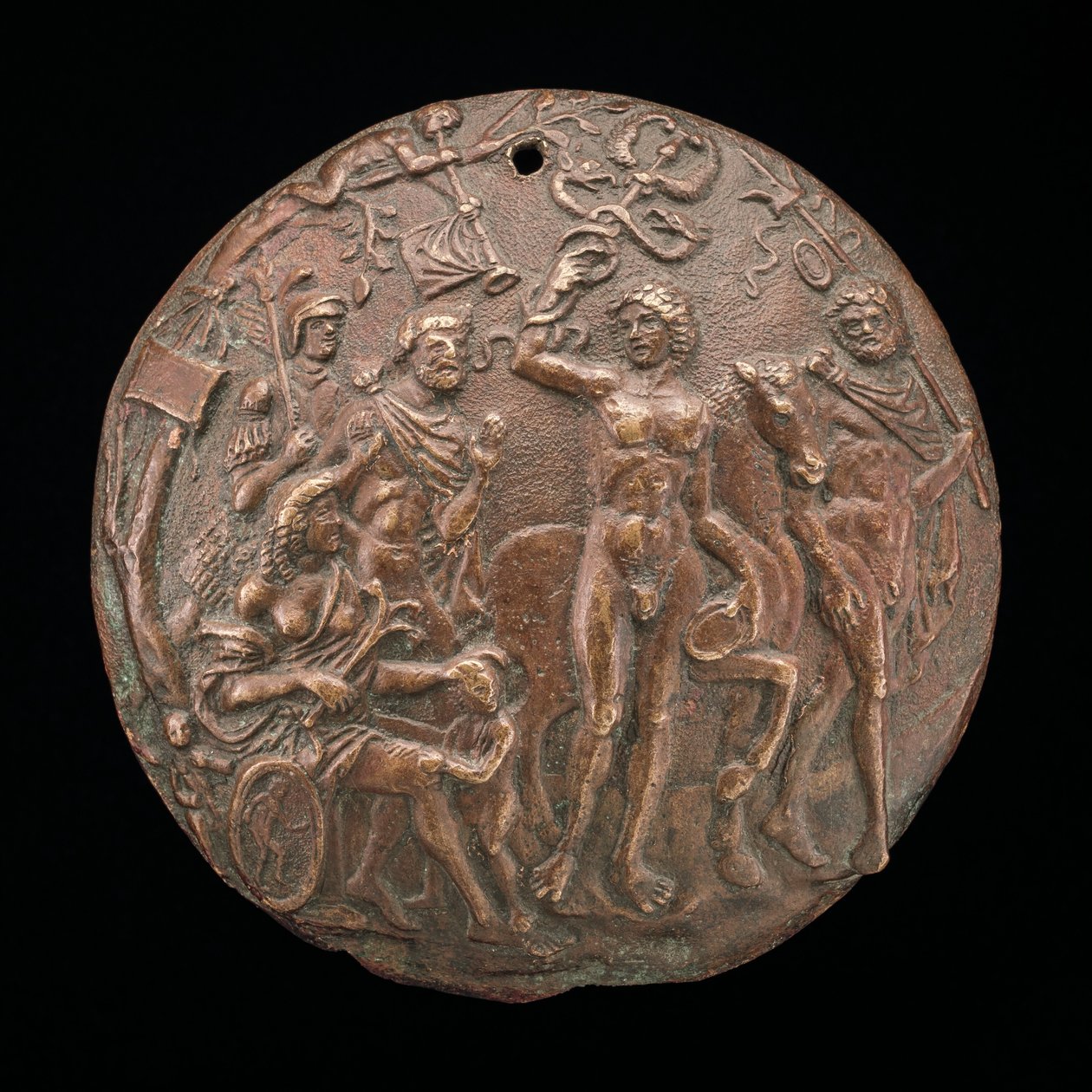 Phaedra en Hippolytus, tweede helft 15e eeuw door Master IO.FF.