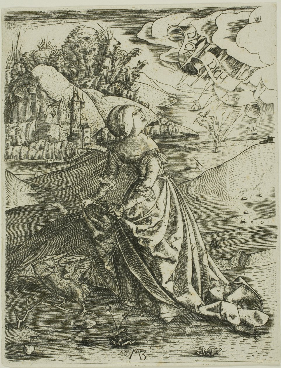 De vrouw met de uil door Master MZ