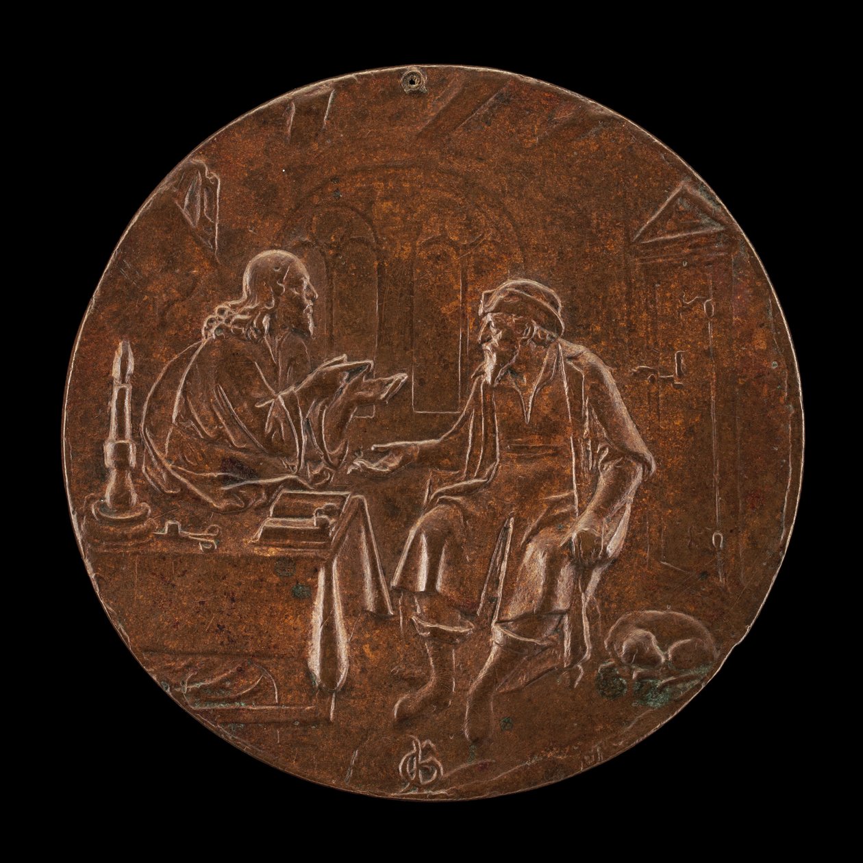 Christus en Nicodemus door Master P.G.