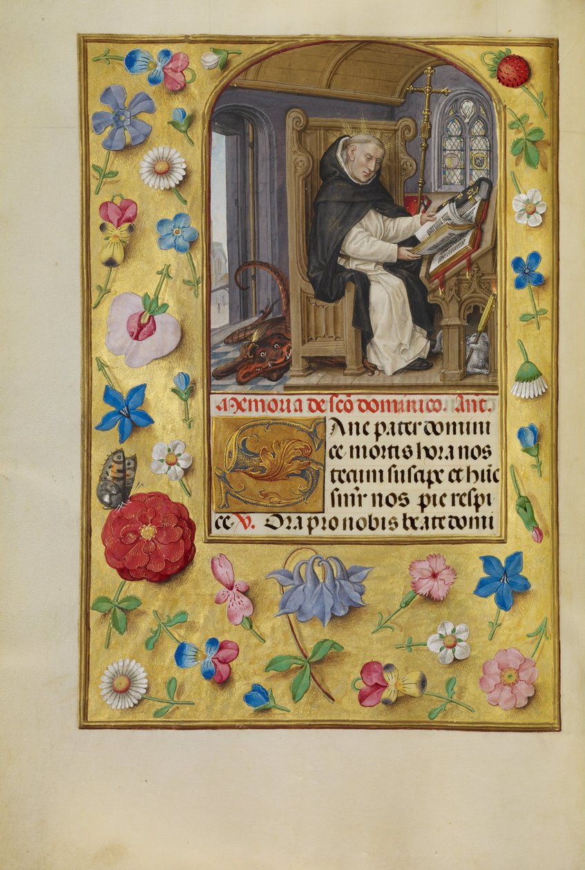 Sint Dominicus door Master of James IV of Scotland