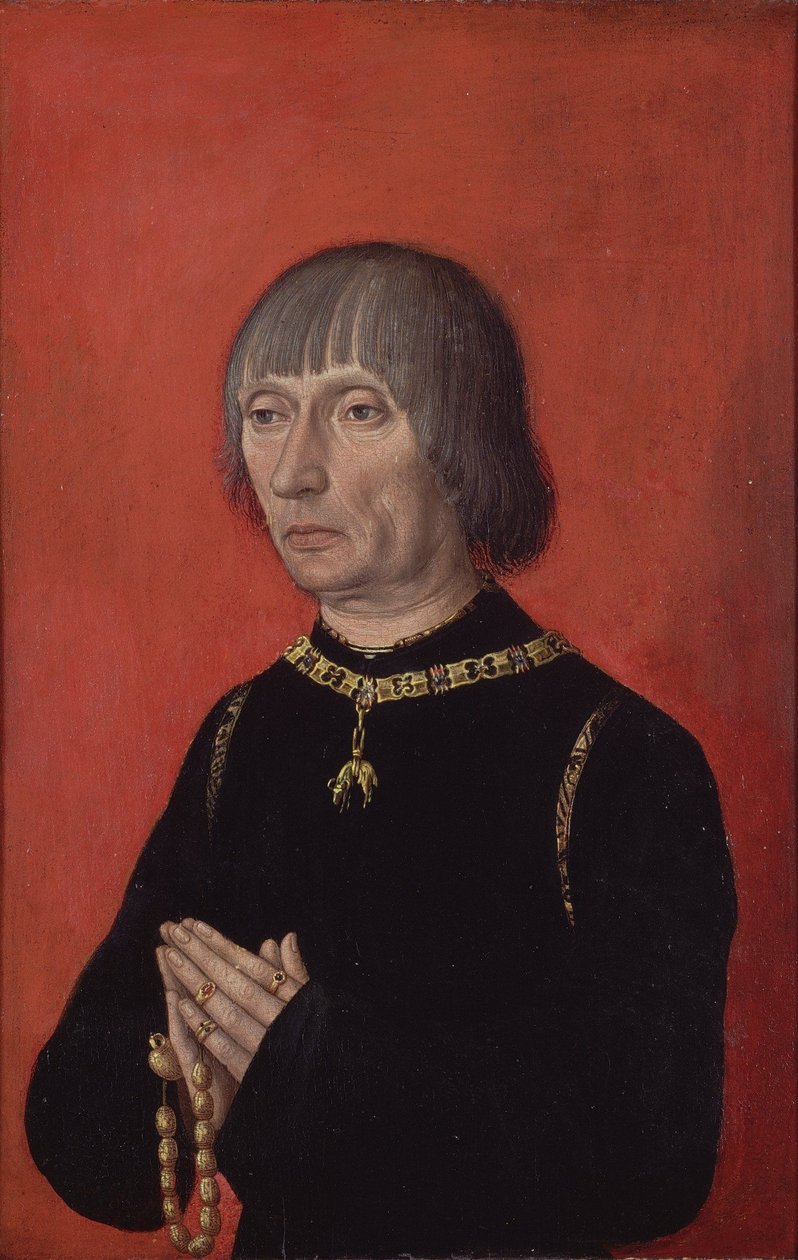 Louis de Gruuthuse door Master of Portraits of Princes