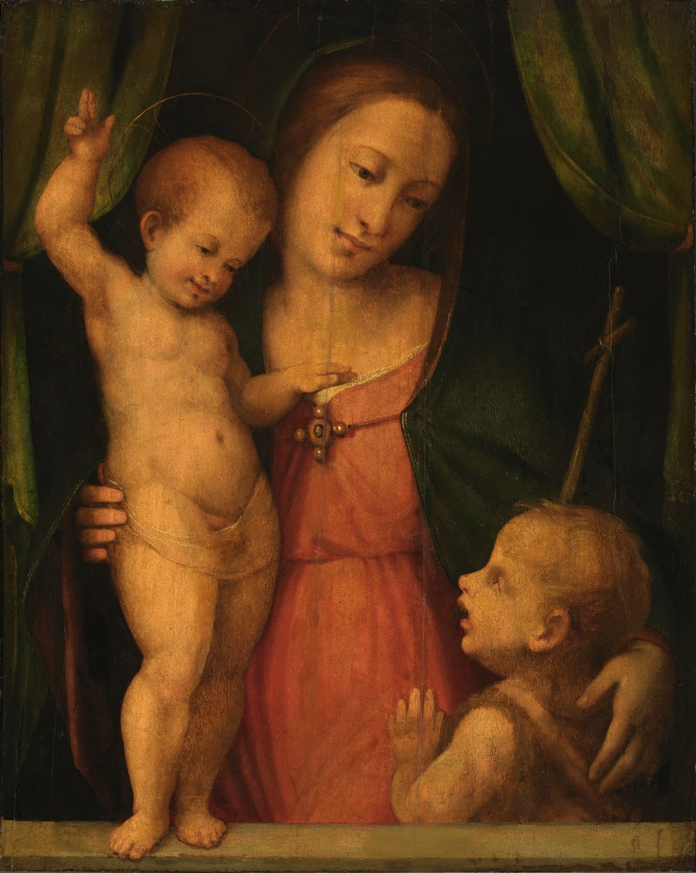 Madonna door Master of Serumido