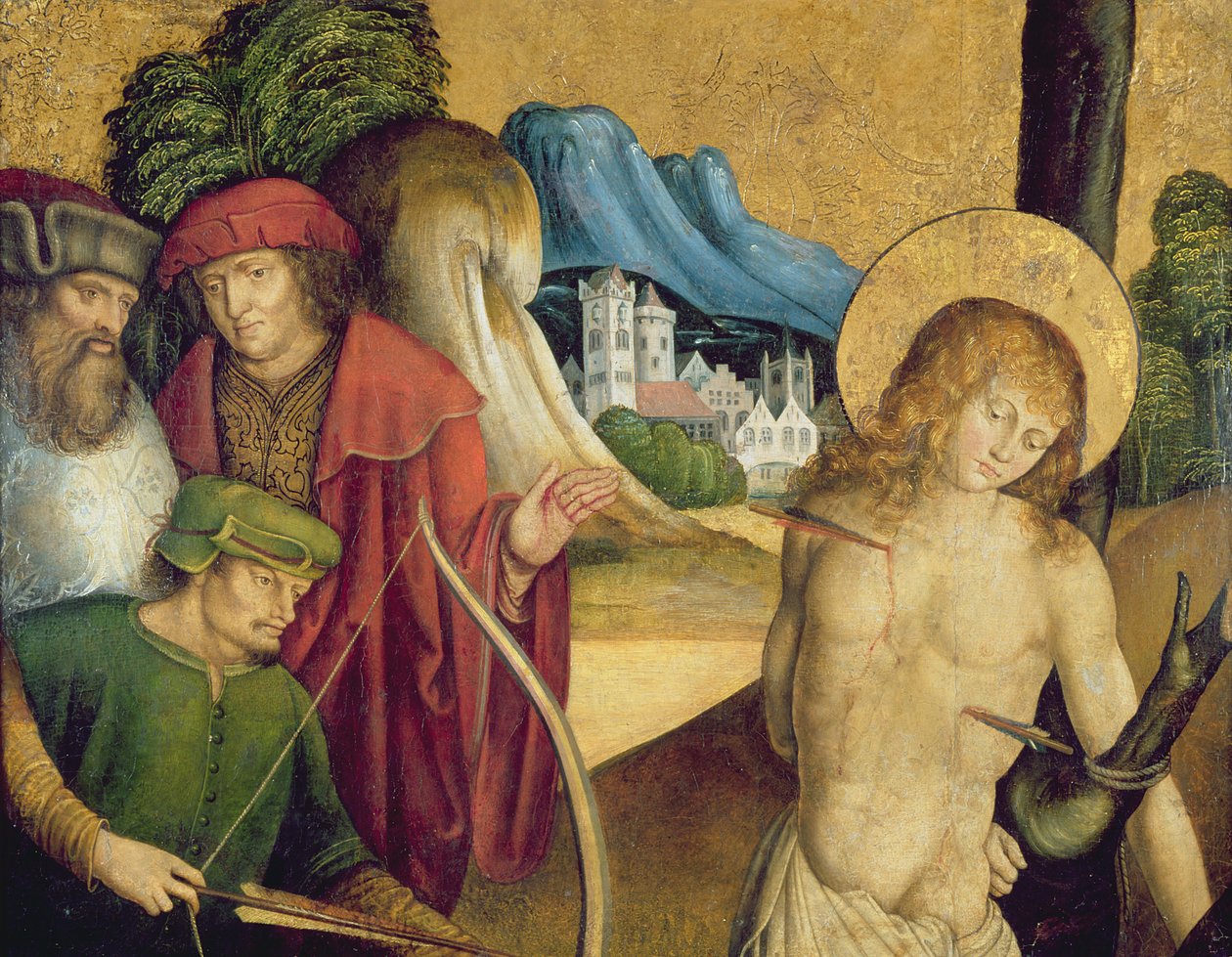 Martelaarschap van St. Sebastian, c.1505-10 door Master of Sigmaringen