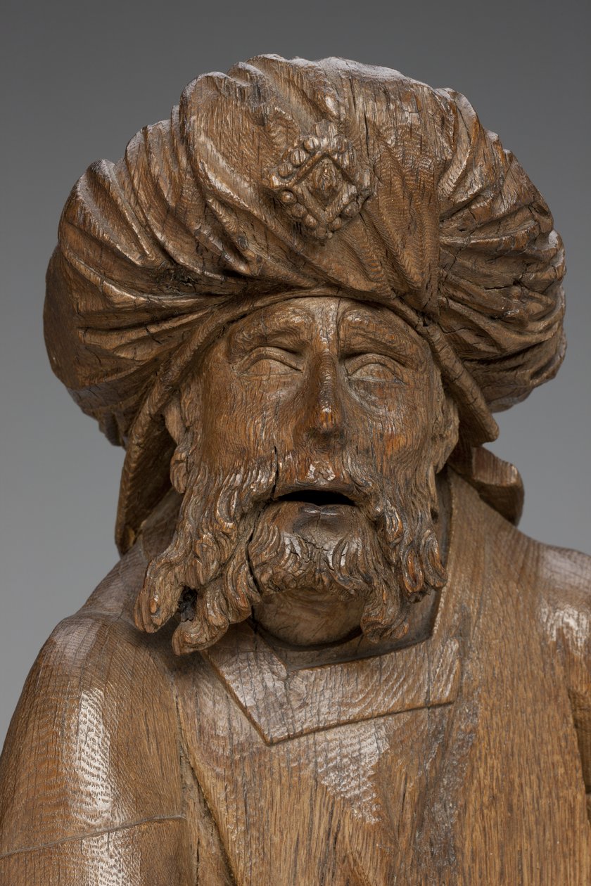Staand figuur (detail) door Master of the Arenberg Lamentation