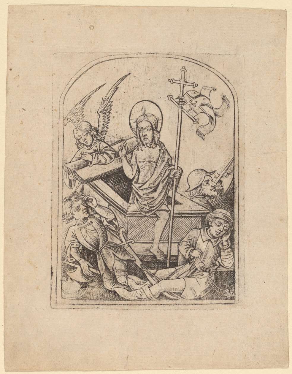 De Opstanding door Master of the Boccaccio Illustrations