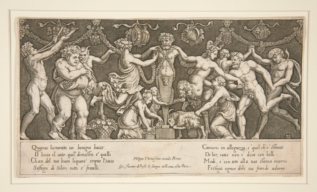 Offer aan Priapus door Master of the Die