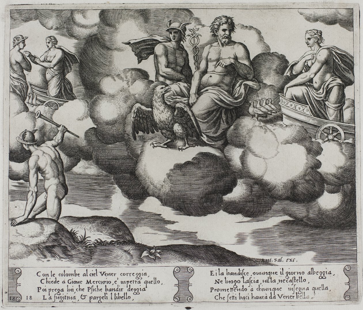 Venus klaagt bij Jupiter door Master of the Die