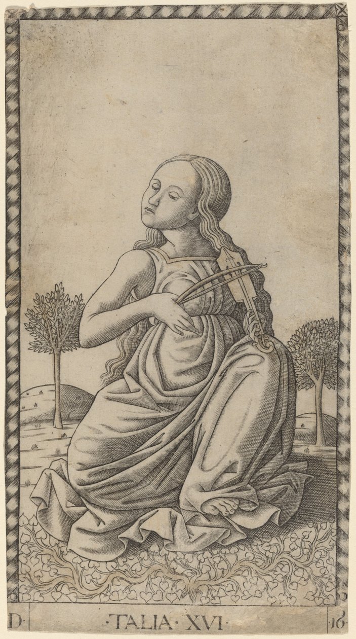 Talia (Thalia) door Master of the E Series Tarocchi