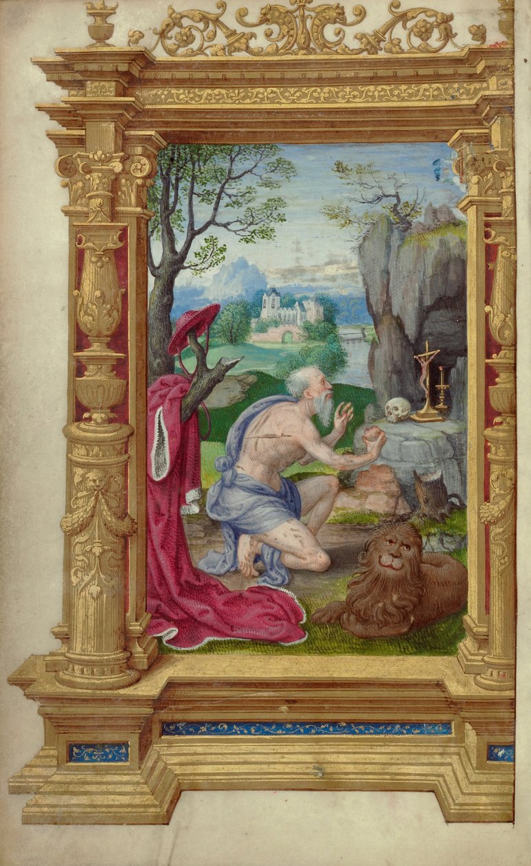 Sint Hiëronymus door Master of the Getty Epistles