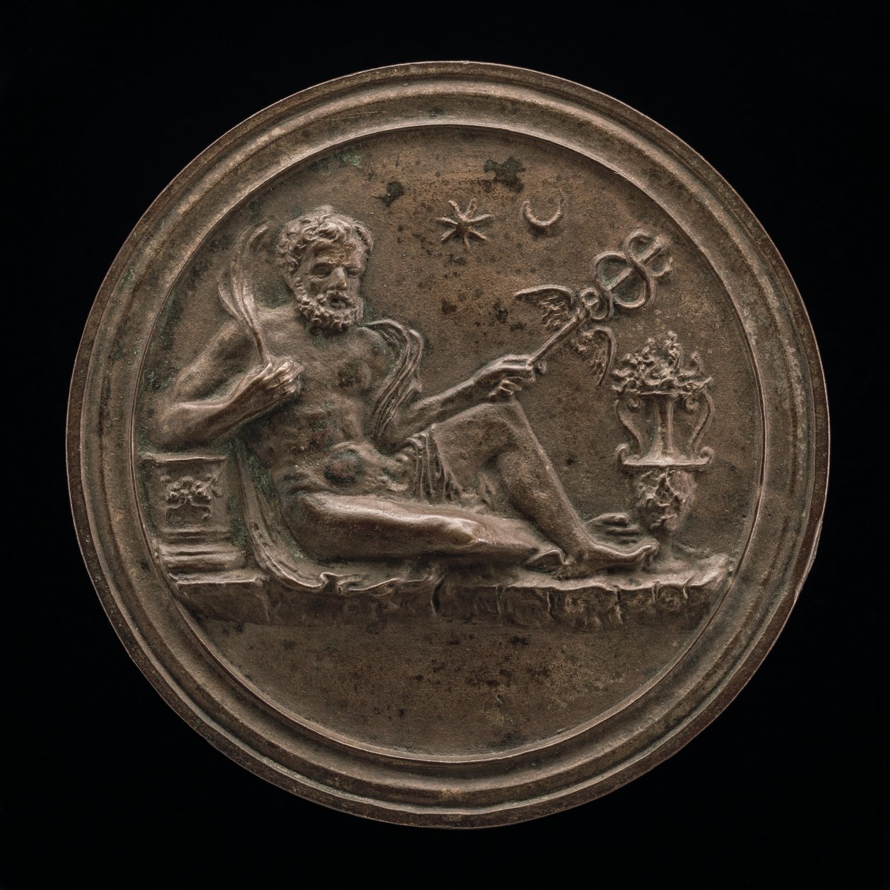 Mercurius door Master of the Roman Charity