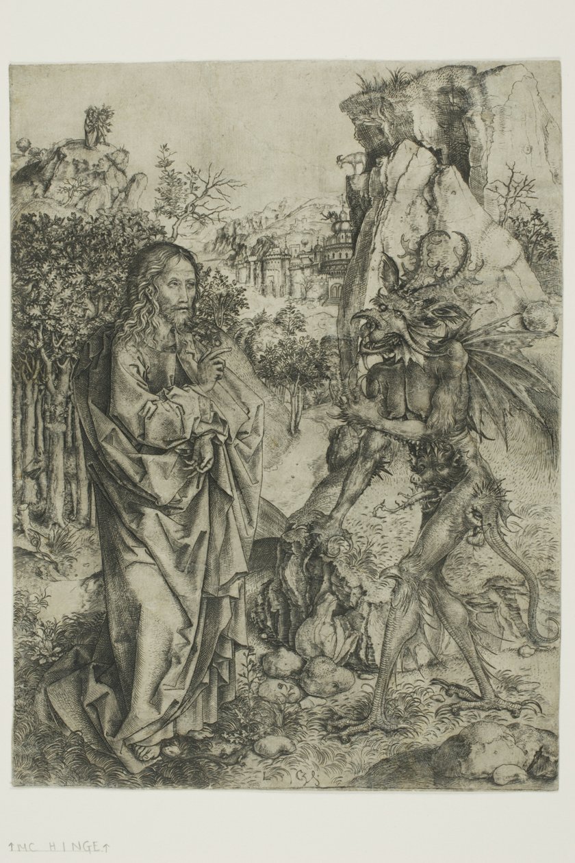 De verleiding van Christus door Master of the Strache Altar