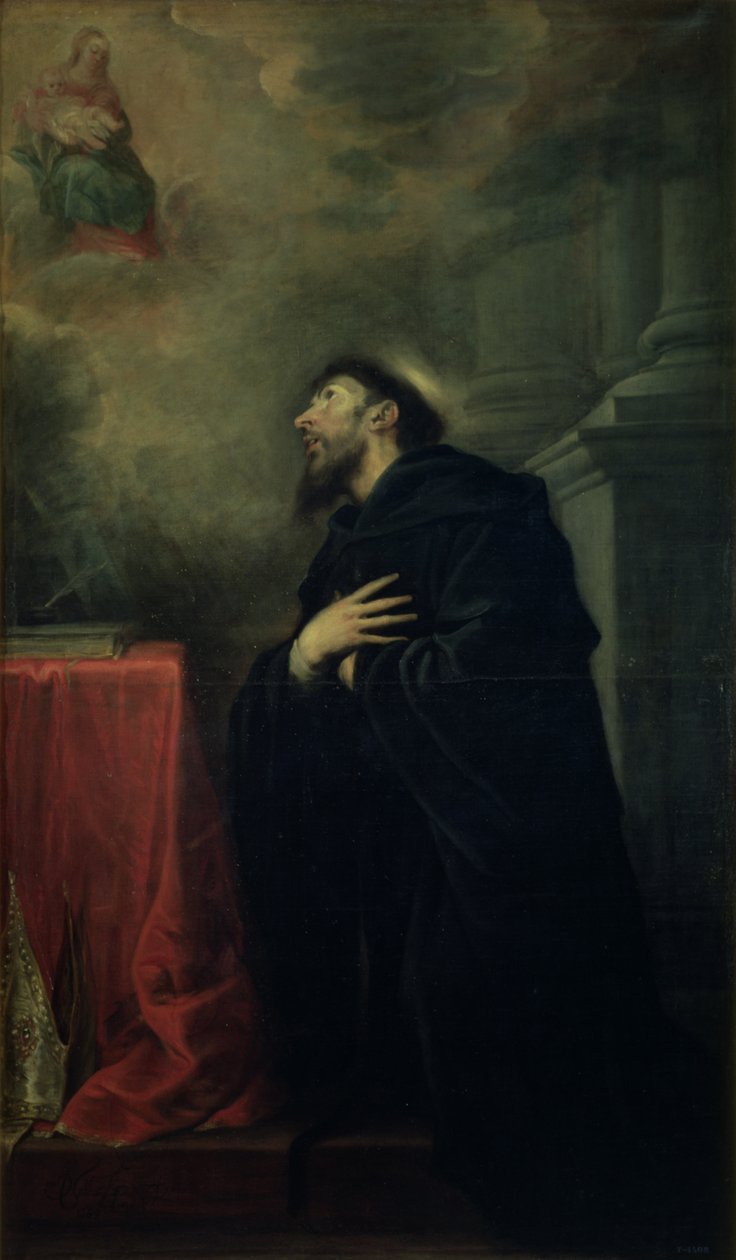 St. Augustinus, 1663 door Mateo Cerezo