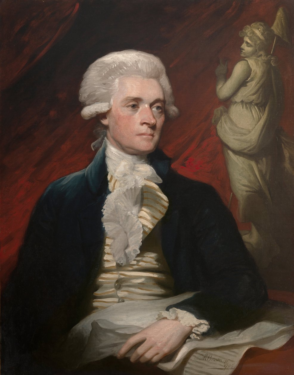 Thomas Jefferson door Mather Brown