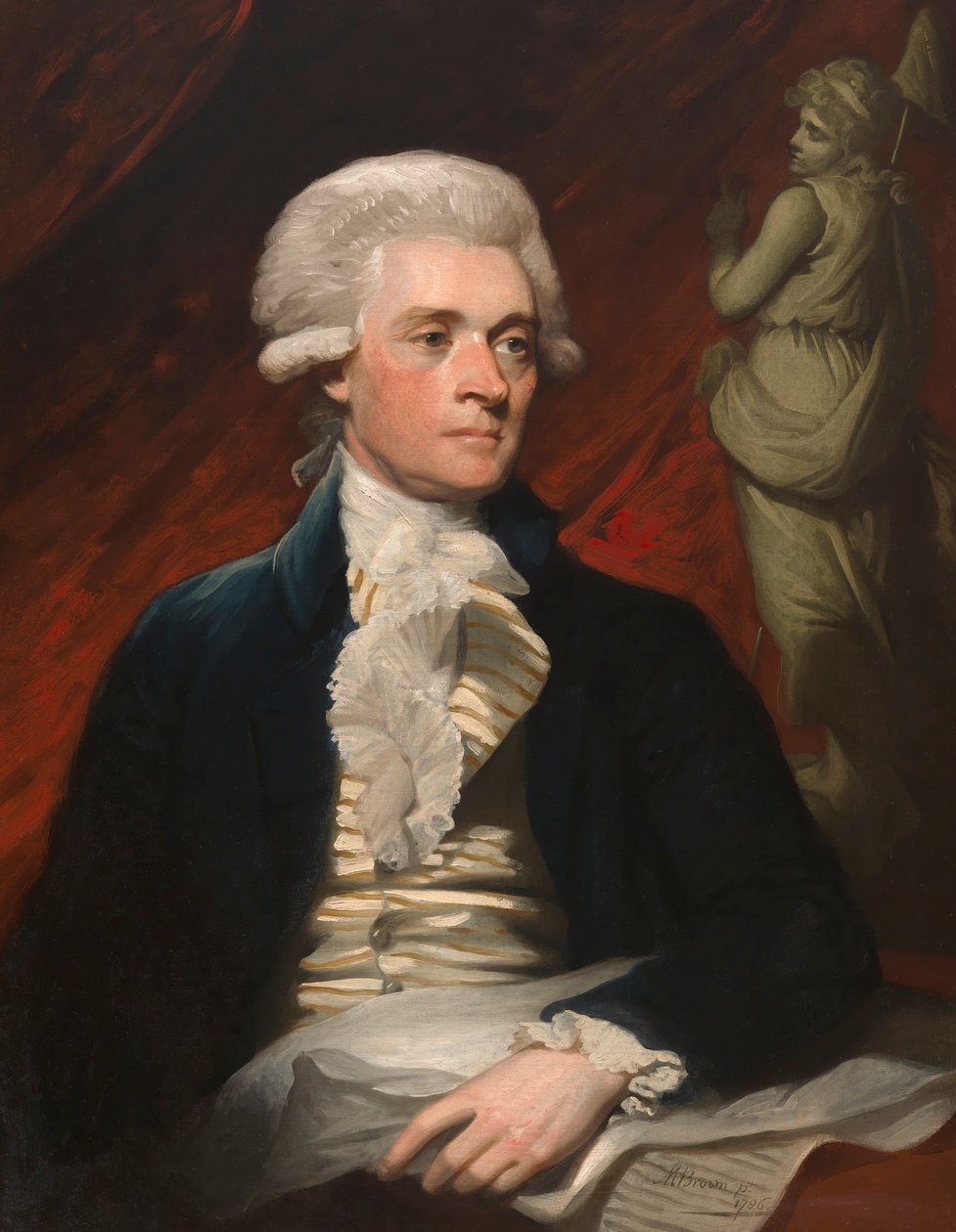 Thomas Jefferson, 1786 door Mather Brown
