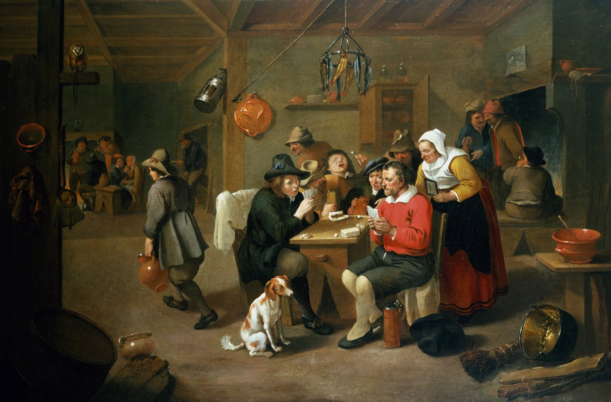 De Kaartspelers door Matheus van Helmont