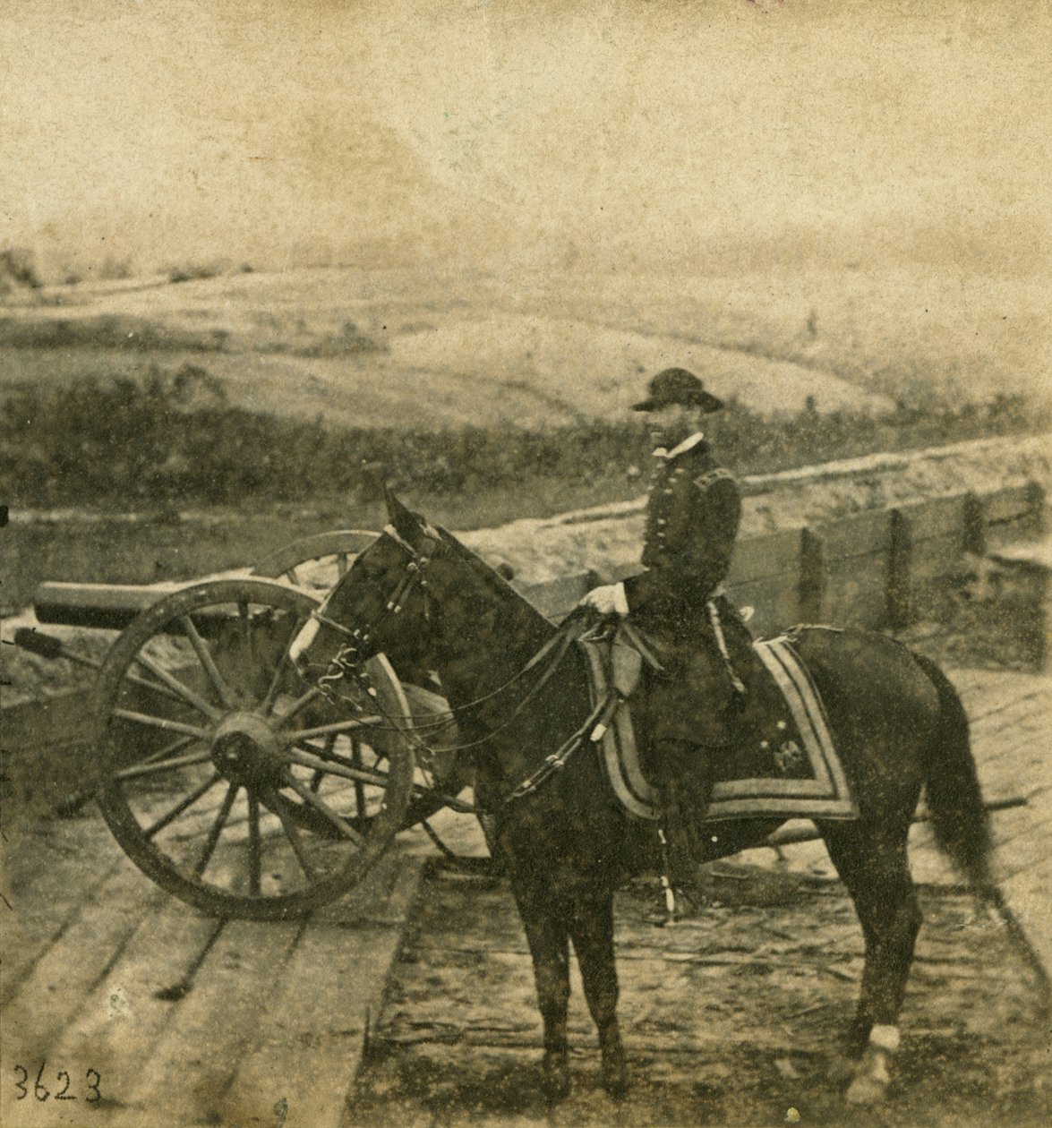 Generaal-majoor W.T. Sherman en paard, 1864 door Mathew B. Brady