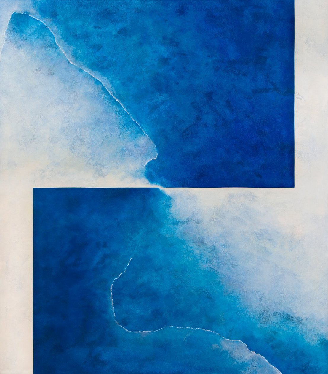 Damascene Moment: Blauw en Wit, 2010 door Mathew Clum
