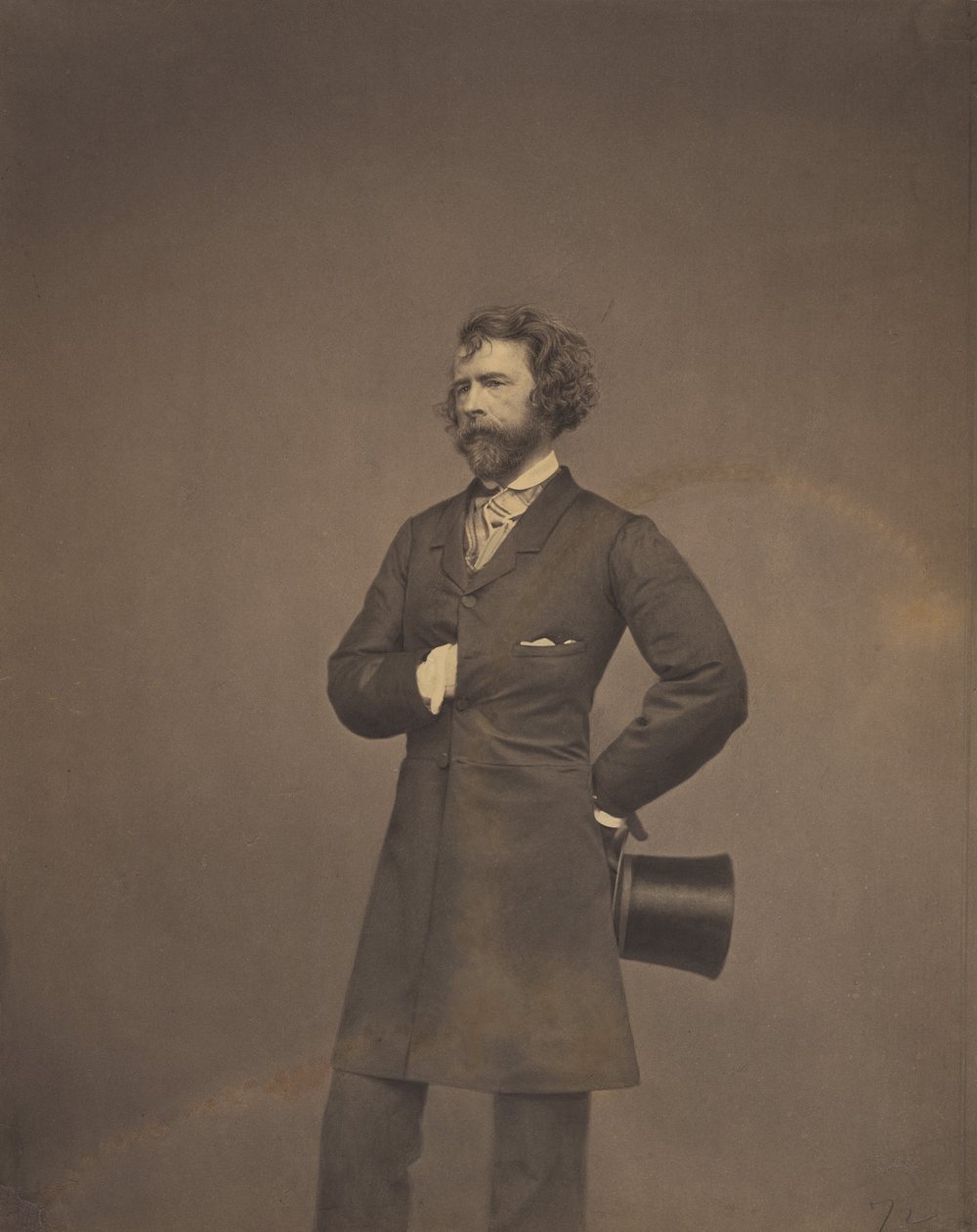 Nathaniel Parker Willis door Mathew B. Brady