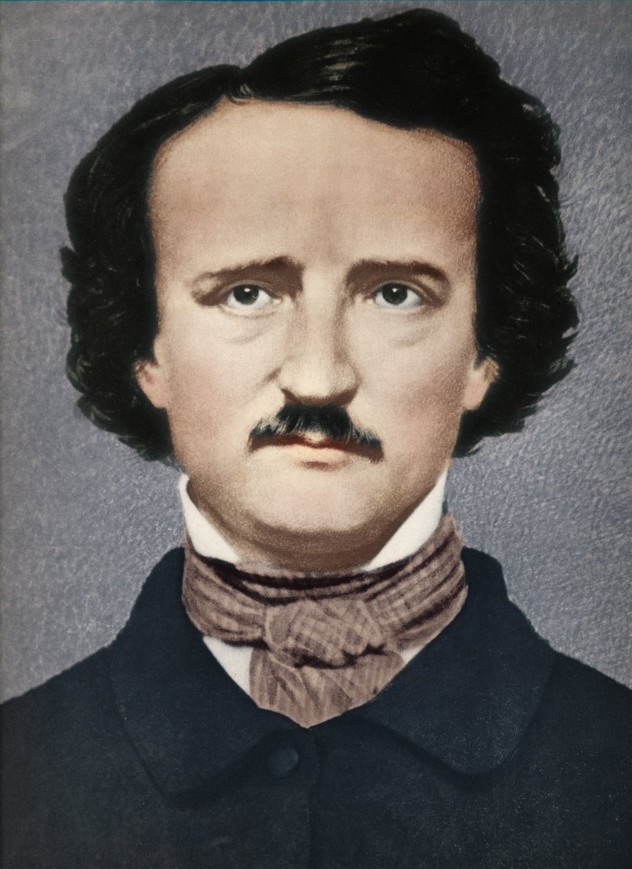 Edgar Allan Poe, c1840, 1939 door Mathew B. Brady