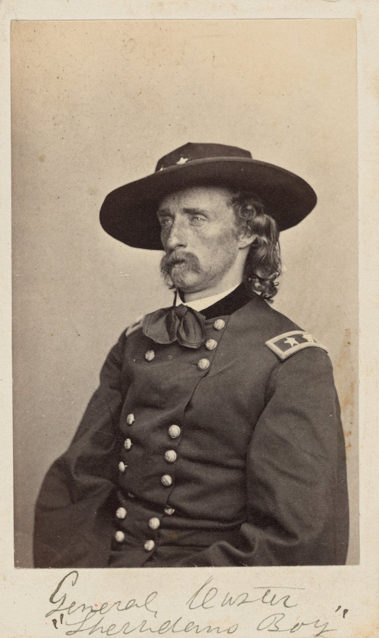 Generaal George Armstrong Custer,1865 (foto) door Mathew Brady