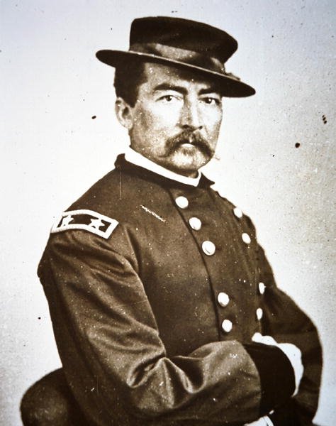 Generaal Philip H. Sheridan (1831-88) door Mathew Brady