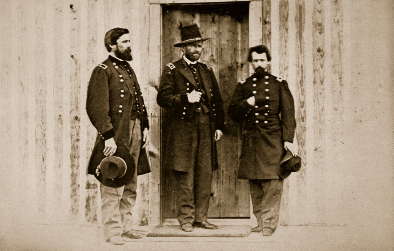 Generaal Theo S. Bowers, 1861-65 door Mathew B. Brady