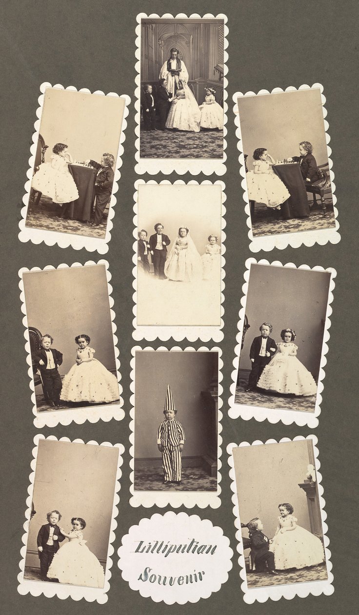 Lilliputiaans souvenir, 1862-63 door Mathew Brady