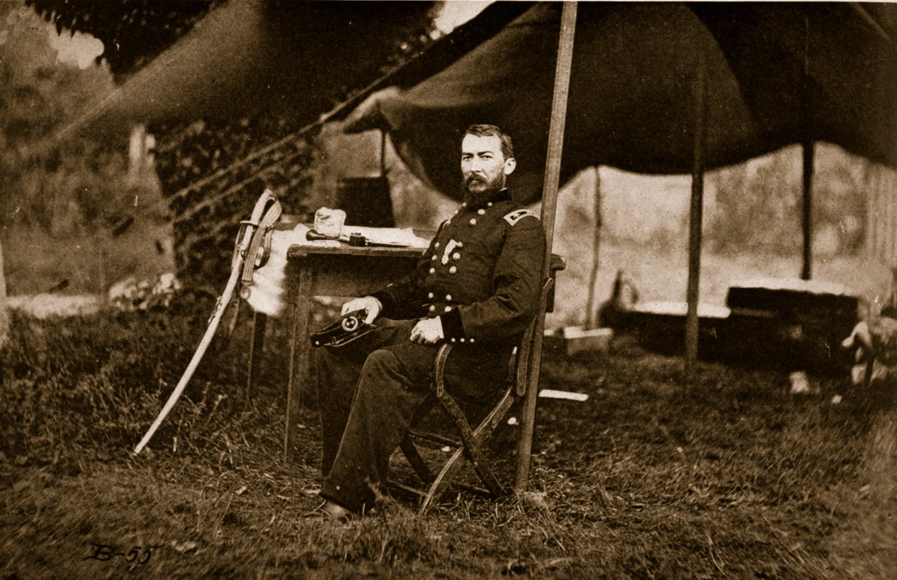 Generaal-majoor Philip Henry Sheridan, 1864 door Mathew B. Brady