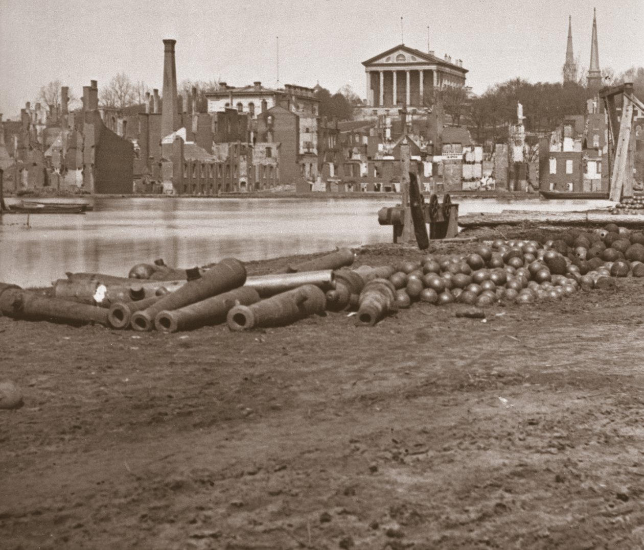 Ruïnes van Richmond, Virginia door Mathew Brady