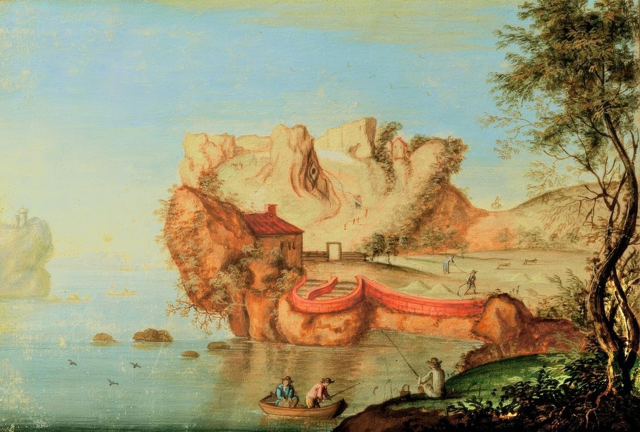 Antropomorf Landschap door Matthäus Merian der Jüngere