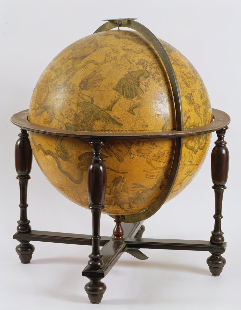 Hemelglobe, 1636 door Matthaus Greuter