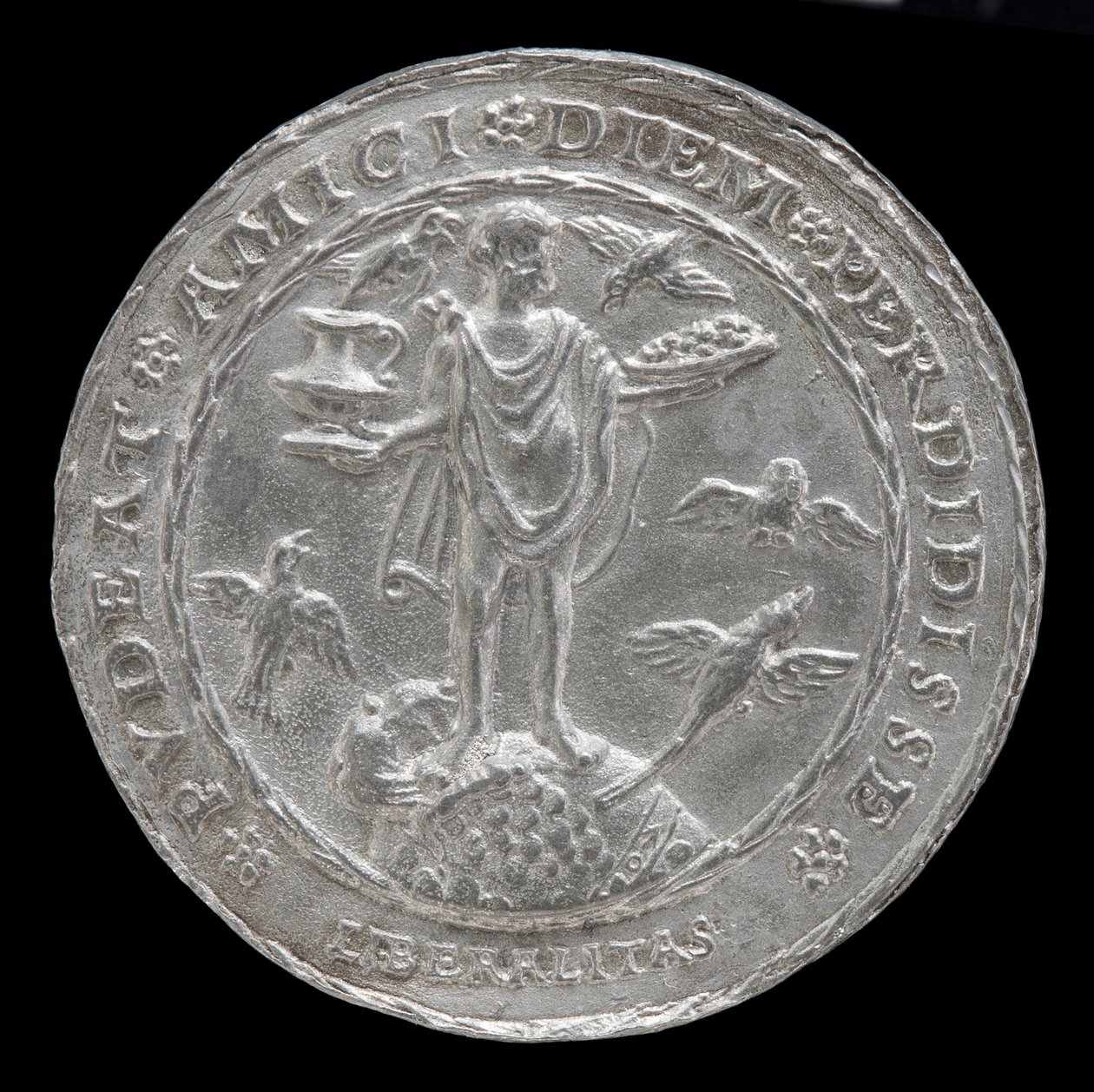 Allegorie van Vrijgevigheid [achterzijde] door Matthes Gebel