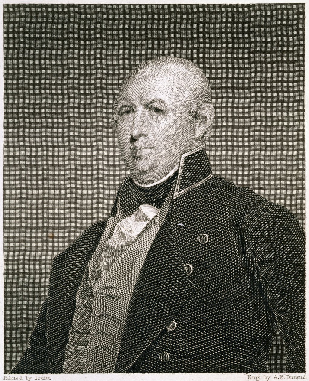 Isaac Shelby, gegraveerd door Asher Brown Durand door Matthew Harris Jouett
