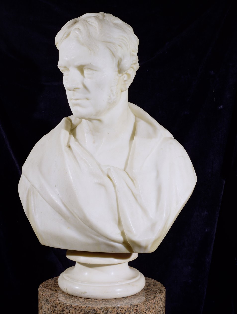 Borstbeeld portret van Michael Faraday (1791-1867) door Matthew Noble