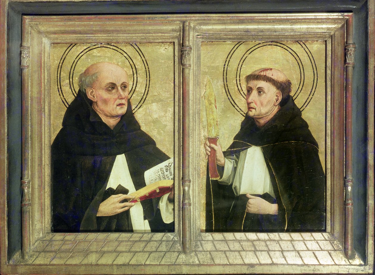 Twee Dominicaanse Heiligen door Matthias Grünewald