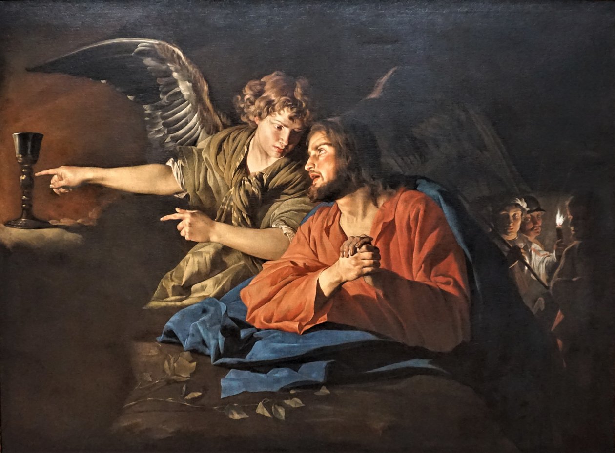 Christus op de Olijfberg door Matthias Stom