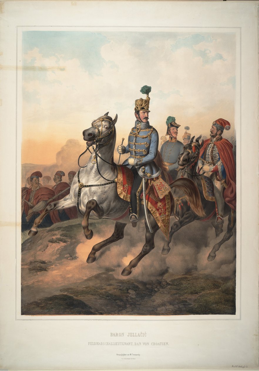 Graaf Josip Jelacic van Buim, 1849 door Matthias Trentsensky
