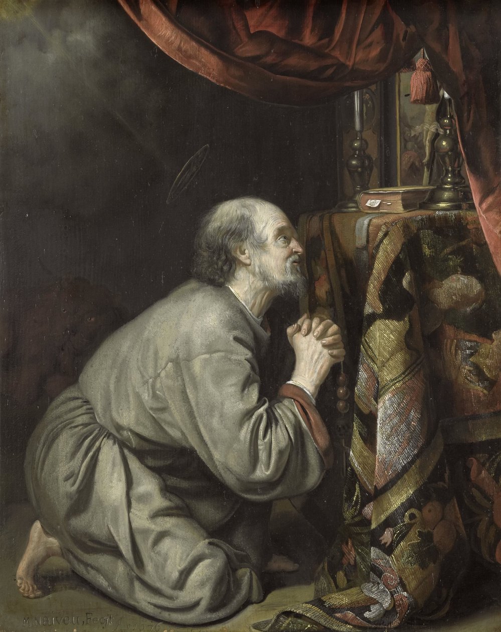 Sint Hiëronymus door Matthijs Naiveu