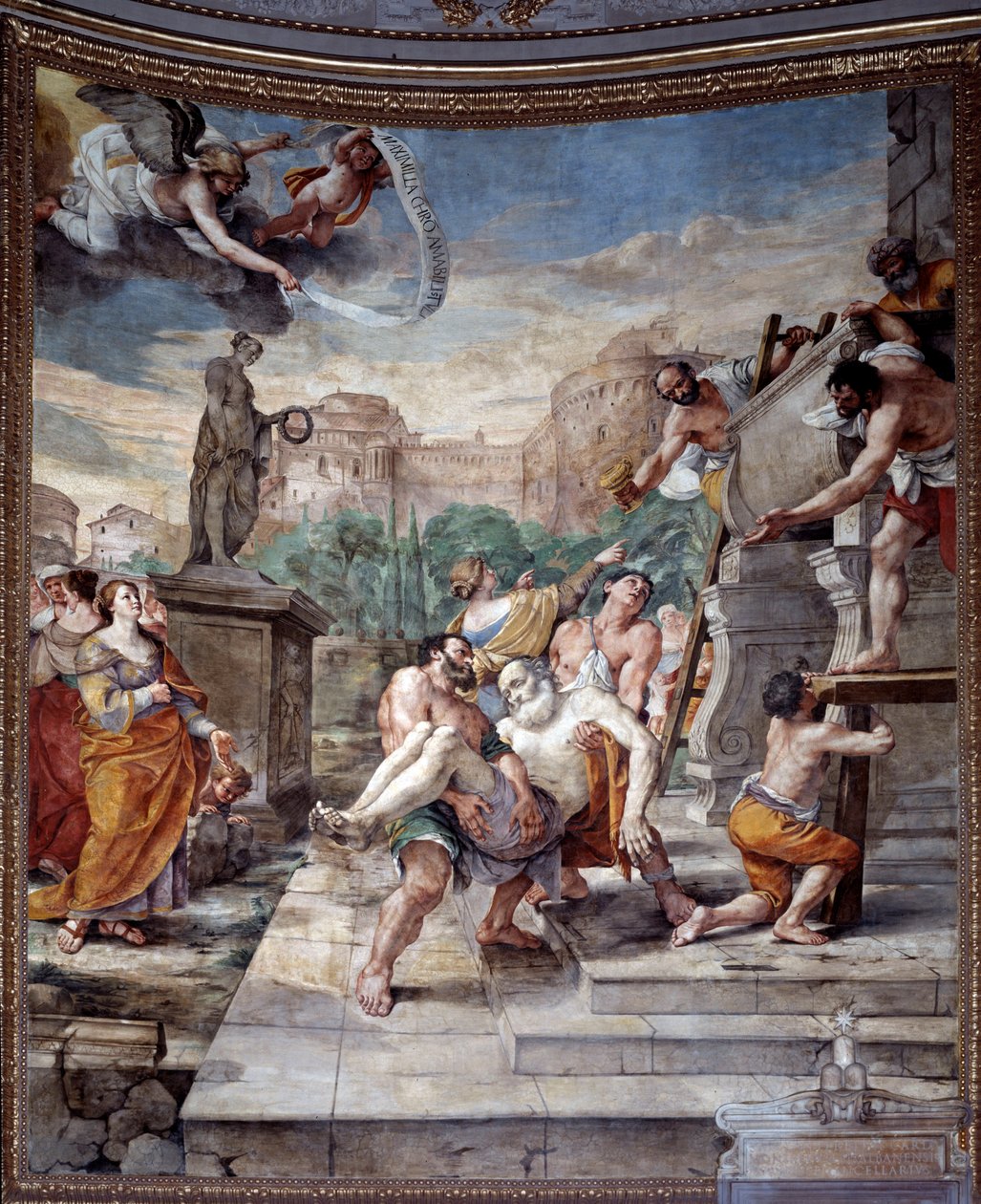 Graflegging van Sint Andreas door Mattia Preti