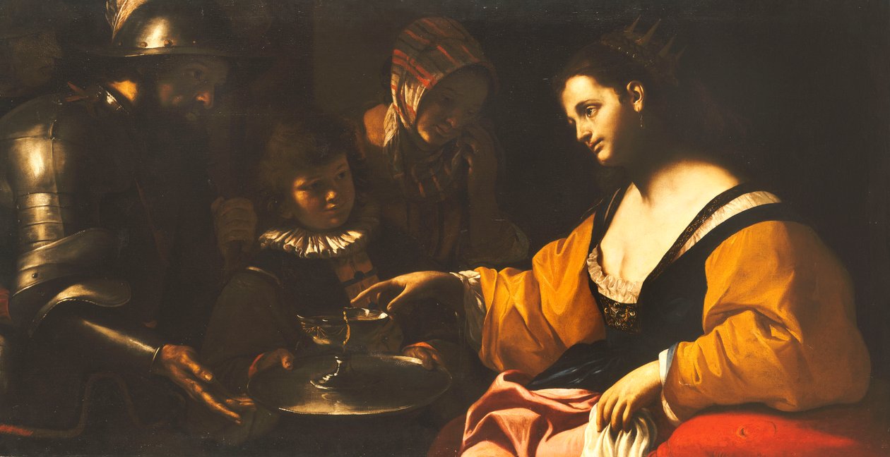 Sophonisba ontvangt de Beker met Vergif door Mattia Preti