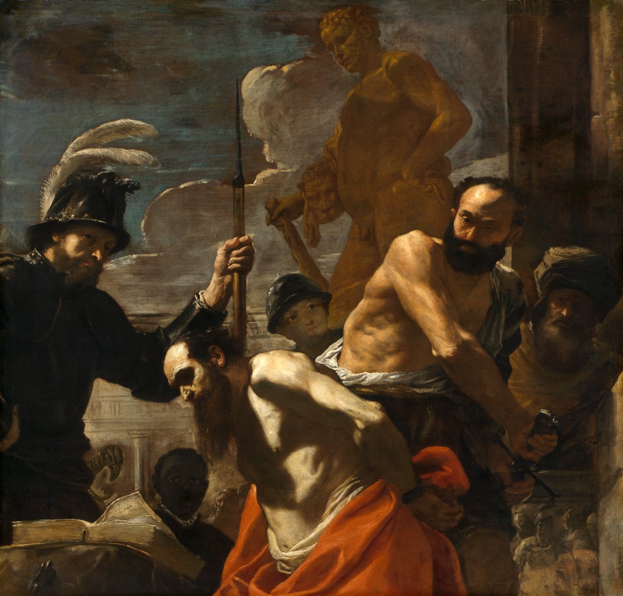 Het martelaarschap van St. Paulus, c.1656-59 door Mattia Preti