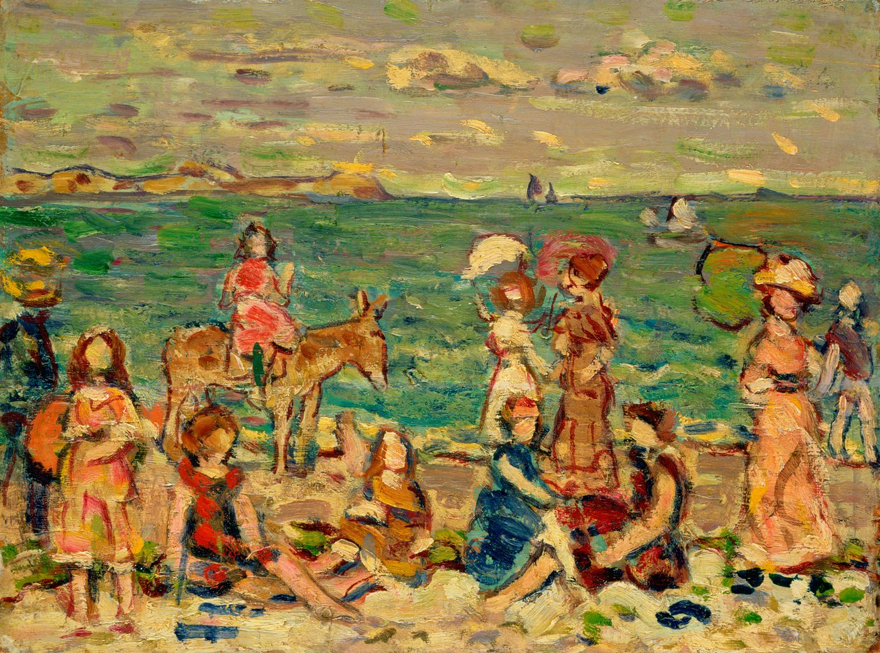 Strandscène, ca. 1912-13 door Maurice Brazil Prendergast
