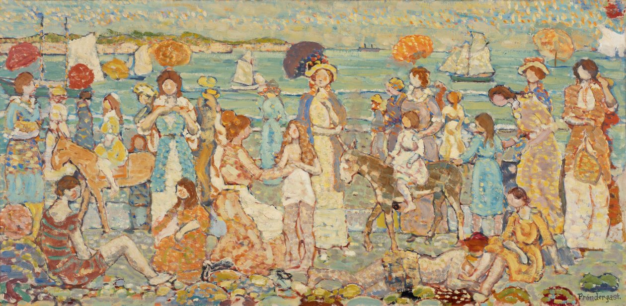 Landschap met Figuren, 1924 door Maurice Brazil Prendergast